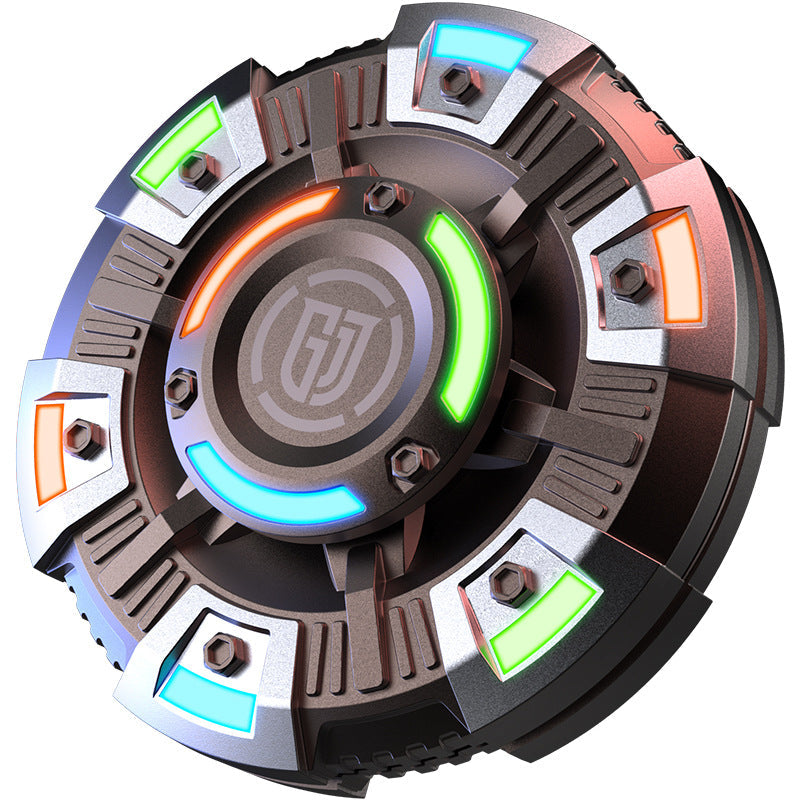 ADJUDICATION 2in1 EDC Metal Pushing Card Hand Spinner Papa Coin