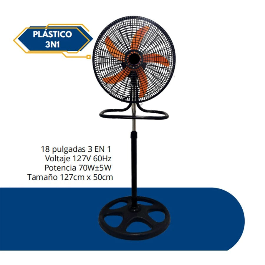 18 inch landing fan, wide angle air supply, noise reduction, silent landing fan-5, 3 in 1