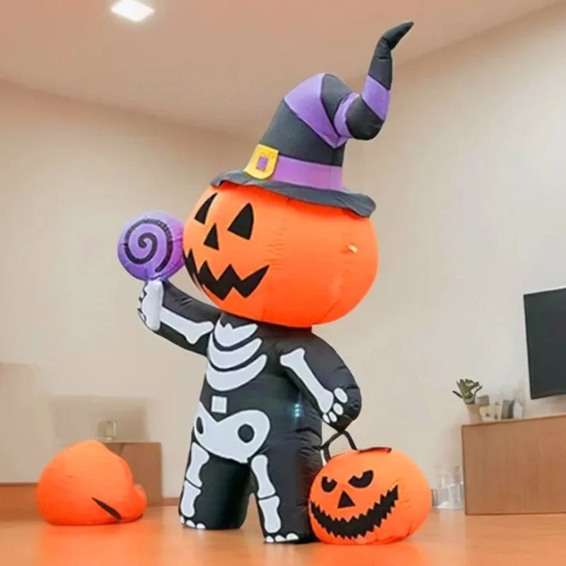 1.8M/6FT Halloween Inflatable Toy Giant Pumpkin Skull Ghost