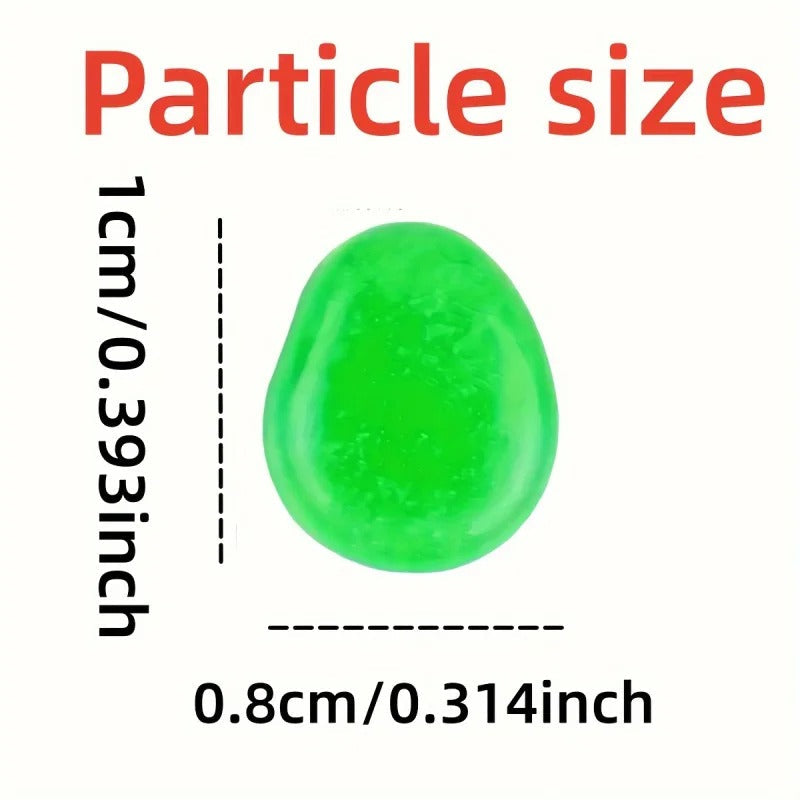 100pcs Glow In The Dark Pebbles, Resin Luminous Stones