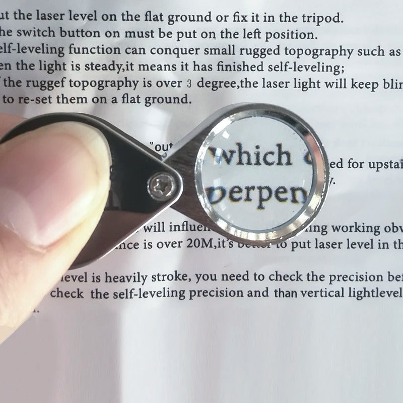 10-30X Pocket Loupe Magnifier