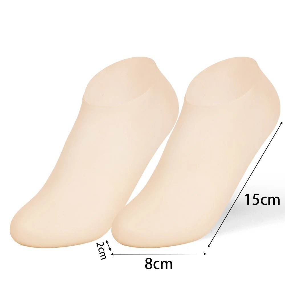 1Pairs Silicone Moisturizing Foot Socks for Dry Cracked Feet Foot Care Socks